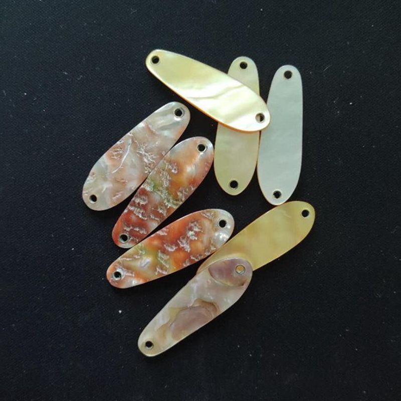 2020 Hot Selling Abalone Shell Whitelip Blacklip Mother of Pearl Seashell Hard 37mm Fishing Lures Spoon