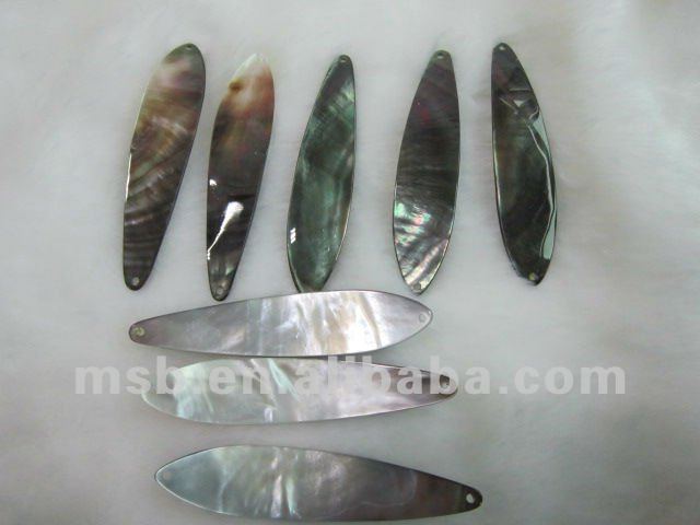 NEW natural colorful mother of pearl shell fishing spoon lures