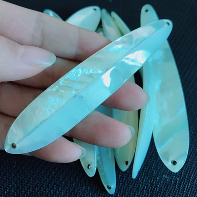 100mm White mother of pearl shell fishing spoon lures