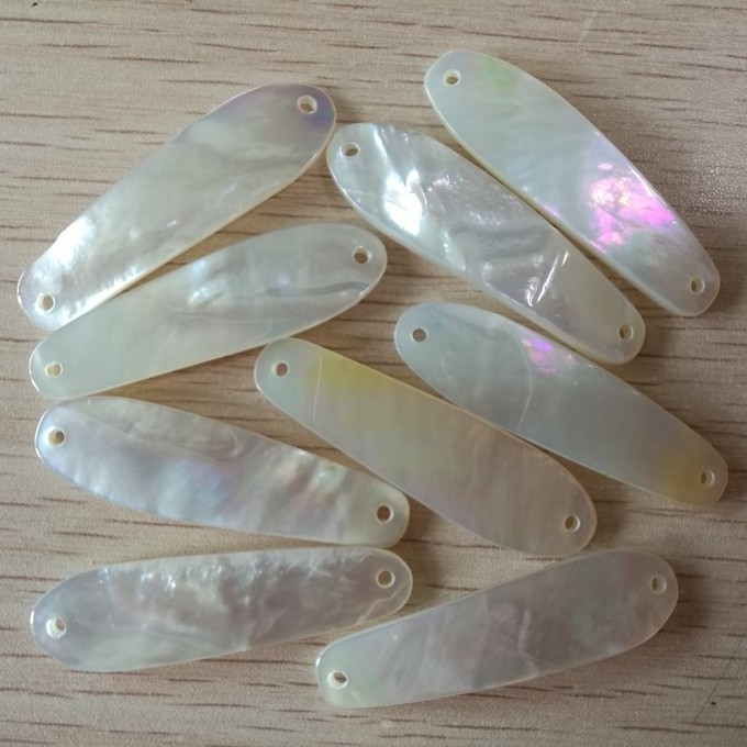 Small 35mm Whitelip Mother of Pearl Shell Fishing Lures Spoon Ocean Beach Fishing