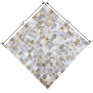 Peel and Stick Colorful Mother of Pearl Tile, Seamless Shell Mosaic for Kitchen Backsplash