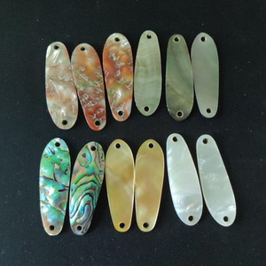 2020 Hot Selling Abalone Shell Whitelip Blacklip Mother of Pearl Seashell Hard 37mm Fishing Lures Spoon