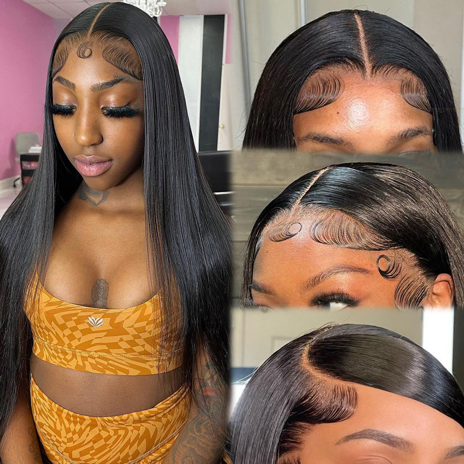 40 inch human hair full lace front wig cuticle aligned raw hair 13x4 human hair lace front wig hd lace front wig for black women