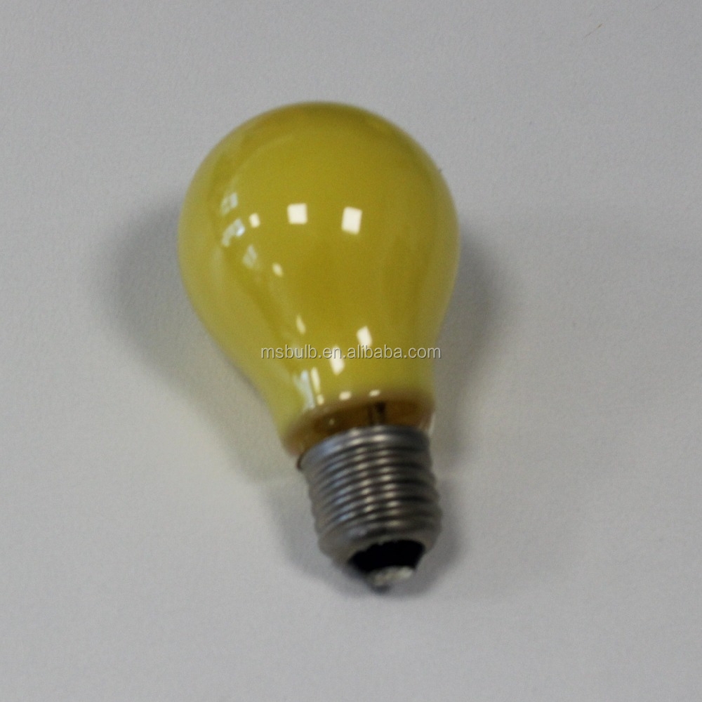 China Factory anti mosquito lamp A19 LED bulb E26 base yellow 590nm 110V