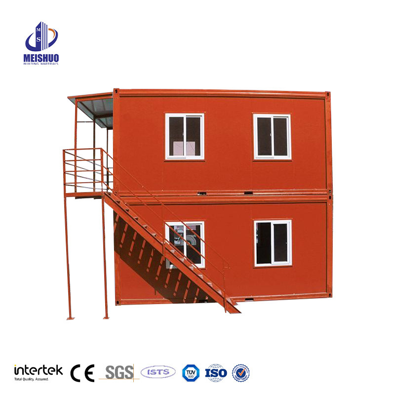 Prefab school building/Collapsible flat pack container homes Casa prefabbracata Container frame 40ft Temporary shelter