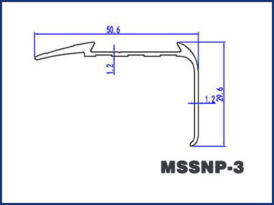 PVC Stair Nosing Corner Edge Protection Aluminum Profiles Anti Slip stair nosing profile