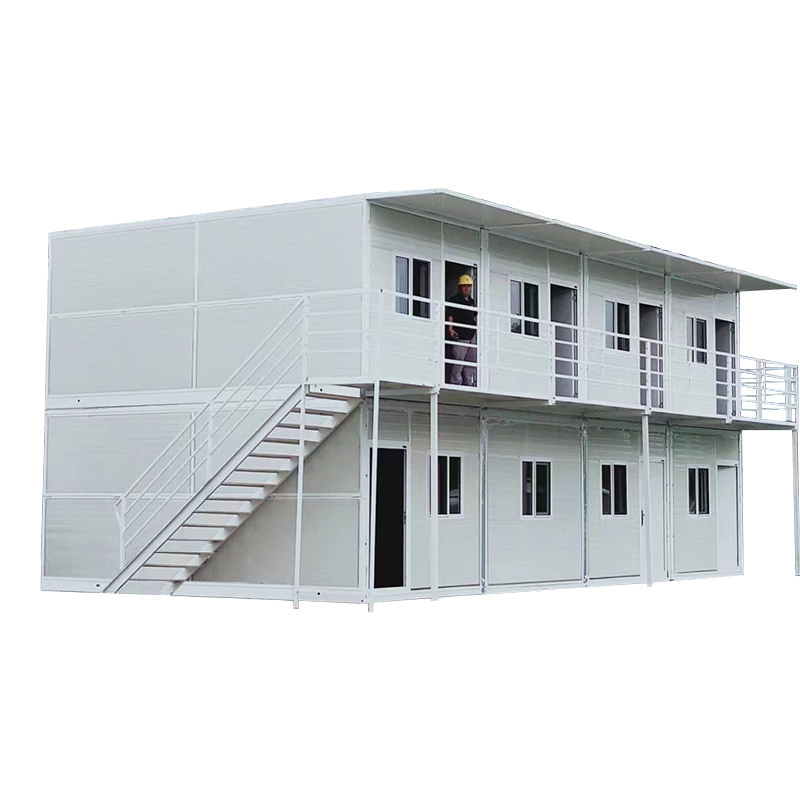 20ft 40ft modular affordable modern movable double story two story prefab container house