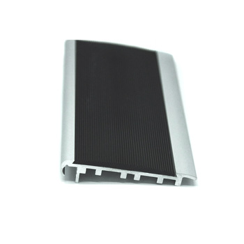 Aluminium Rubber Inserted Anti-slip Stair Nosing Strip Step Nosing Architectural Staircase Part