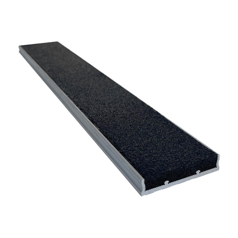 Concrete Step Metal Anti Slip Brass Aluminum Stair Nose Tile Edging Trim Black Rubber Stair Nosing