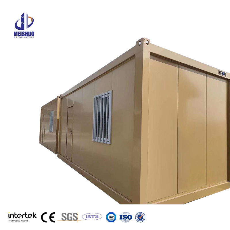 Prefab school building/Collapsible flat pack container homes Casa prefabbracata Container frame 40ft Temporary shelter