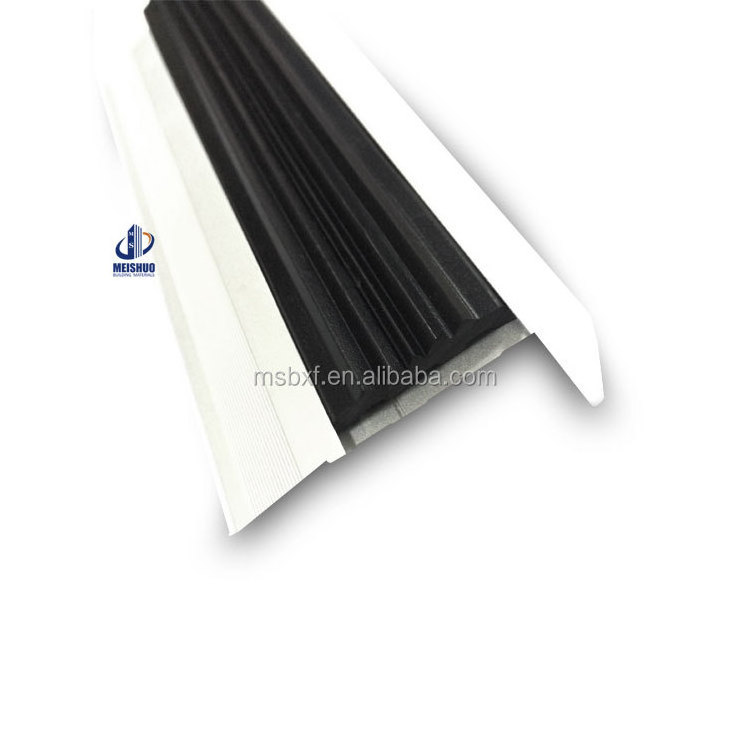 PVC Stair Nosing Corner Edge Protection Aluminum Profiles Anti Slip stair nosing profile