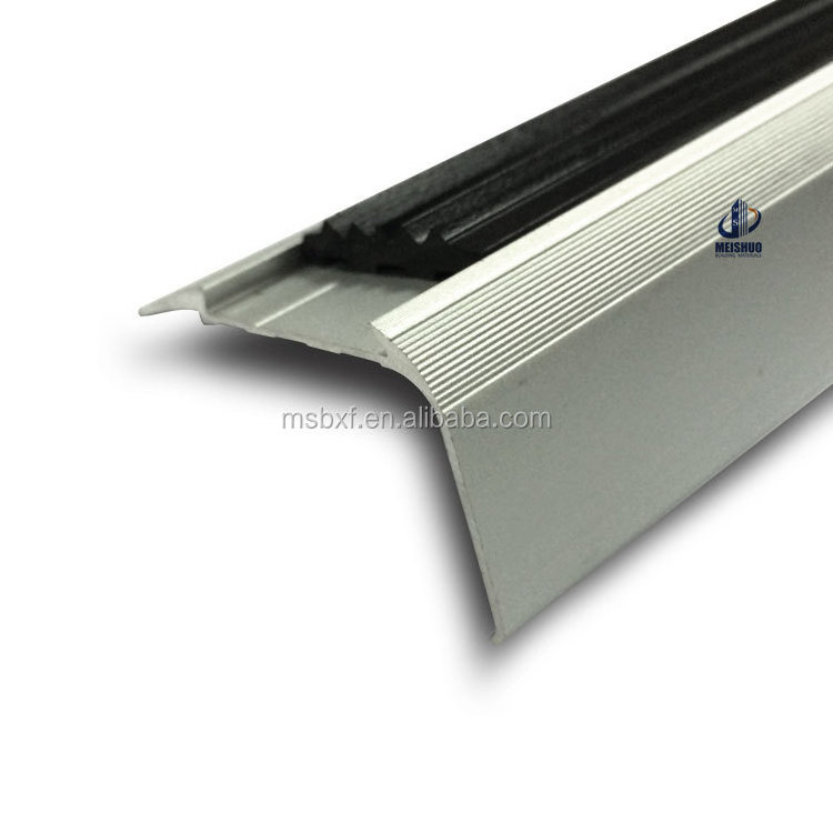 PVC Stair Nosing Corner Edge Protection Aluminum Profiles Anti Slip stair nosing profile