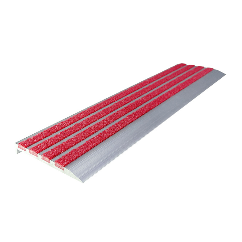 Customized Color Grooved Stair Nosing Edge Aluminum Profiles Stair Strip for Anti Slip Staircase