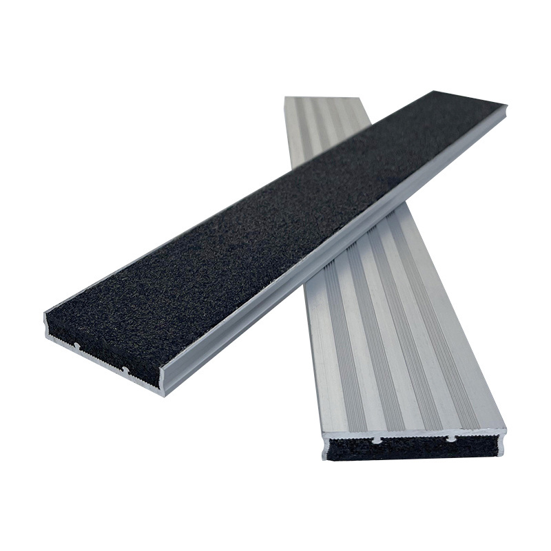 Concrete Step Metal Anti Slip Brass Aluminum Stair Nose Tile Edging Trim Black Rubber Stair Nosing