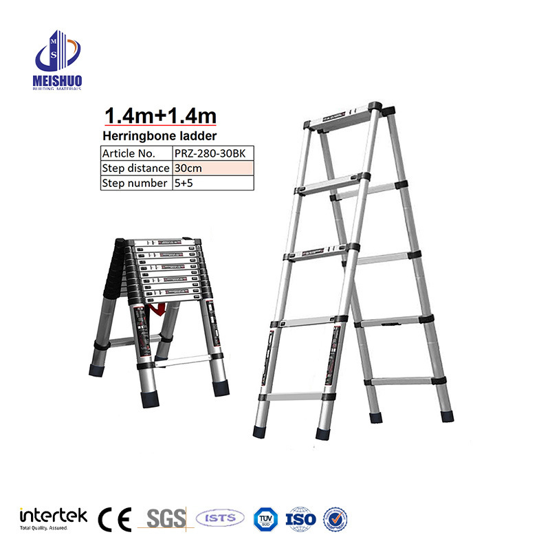 High Quality Durable Using Various Shop Hinge Folding Collapsible Ladder