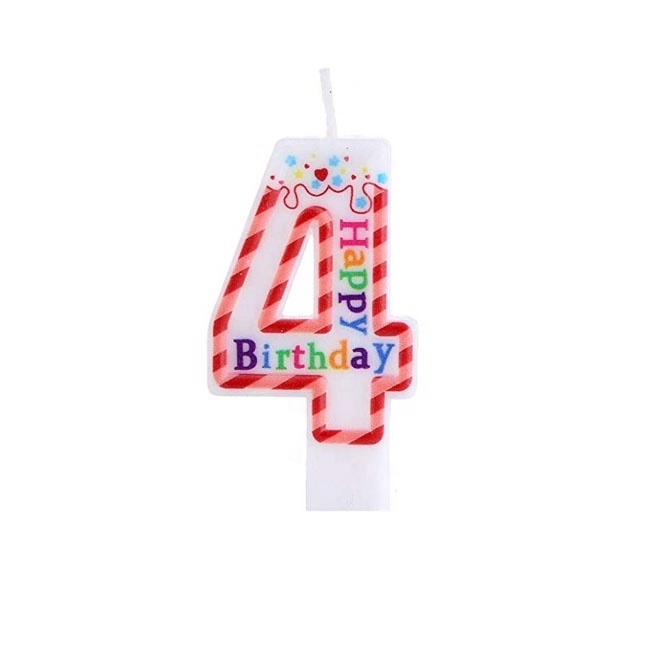 2016 new product number novelty birthday cake candles