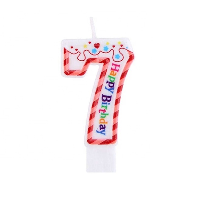 2016 new product number novelty birthday cake candles