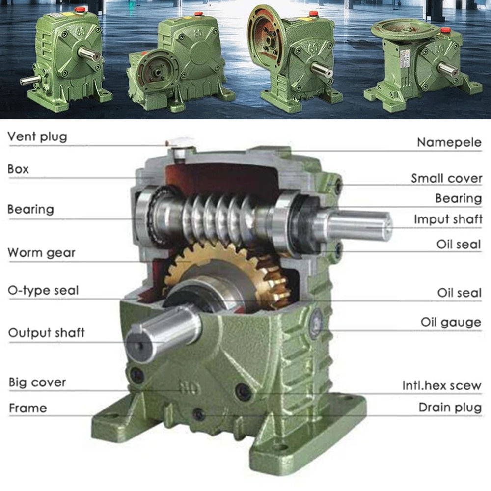 High Quality Factory Wp wps Series 90 Degree WPS050 Worm Reduction Gear Box For Electric Motor