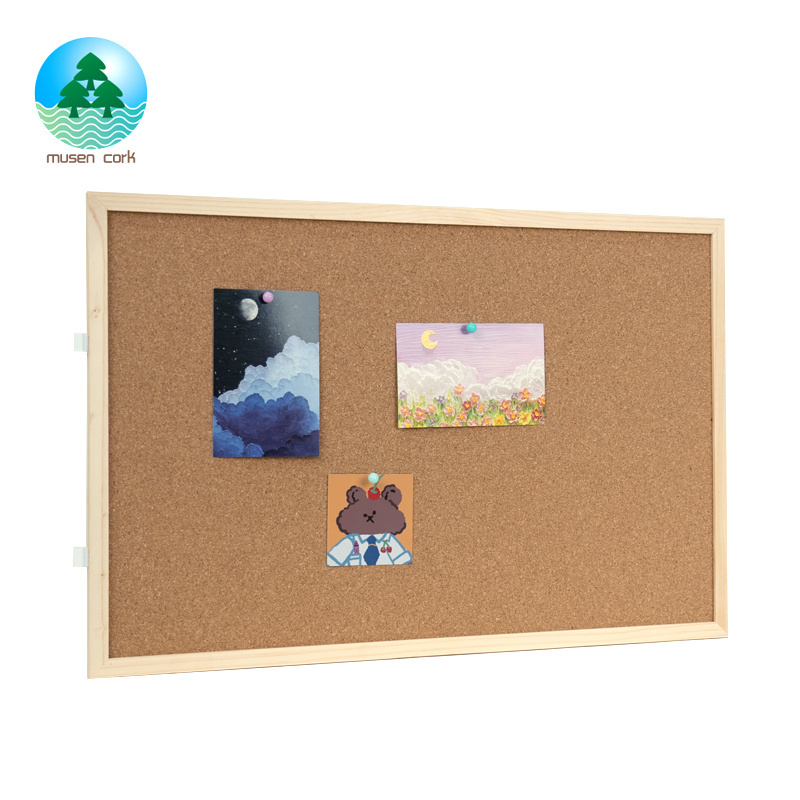 Factory Wooden 20 * 30cm 30 * 40cm 60*40cm Frame Wall-mounted Bulletin Pin Notice Corkboards Message Cork Board Bulletin Boards