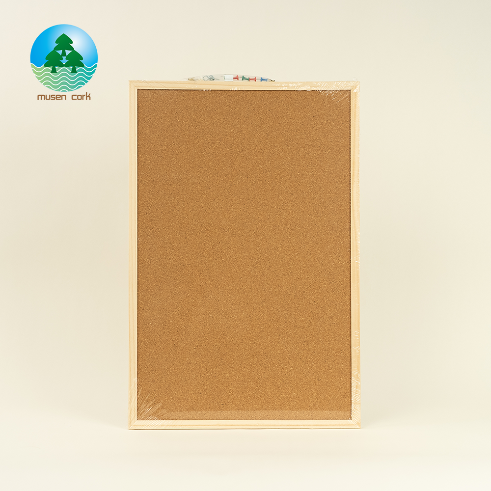 Factory Wooden 60*40cm Frame Wall-mounted Bulletin Pin Notice Corkboards Message Cork Board Bulletin Boards