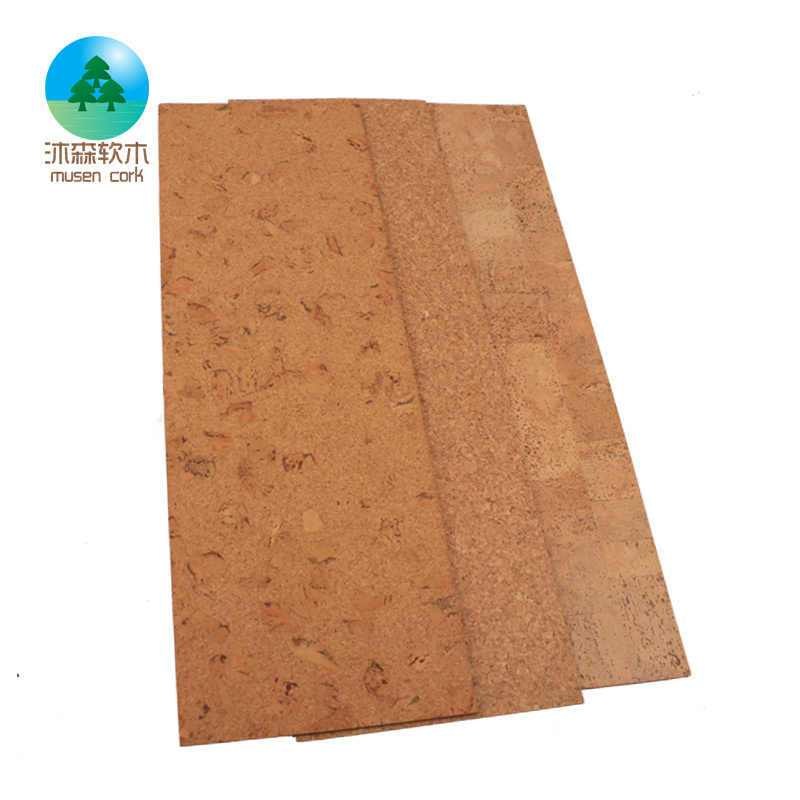 Good Quality Environmentally friendly Silent floor 4MM Adhesive cork flooring for Study bedroom