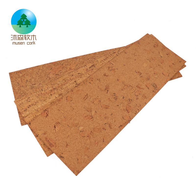 Good Quality Environmentally friendly Silent floor 4MM Adhesive cork flooring for Study bedroom