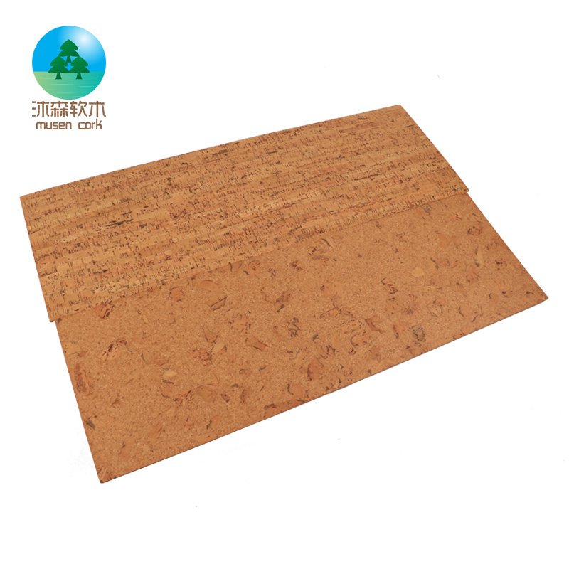 Good Quality Environmentally friendly Silent floor 4MM Adhesive cork flooring for Study bedroom