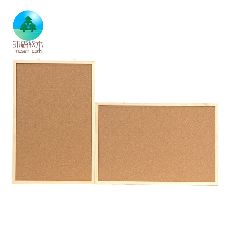 Factory Wooden 20 * 30cm 30 * 40cm 60*40cm Frame Wall-mounted Bulletin Pin Notice Corkboards Message Cork Board Bulletin Boards