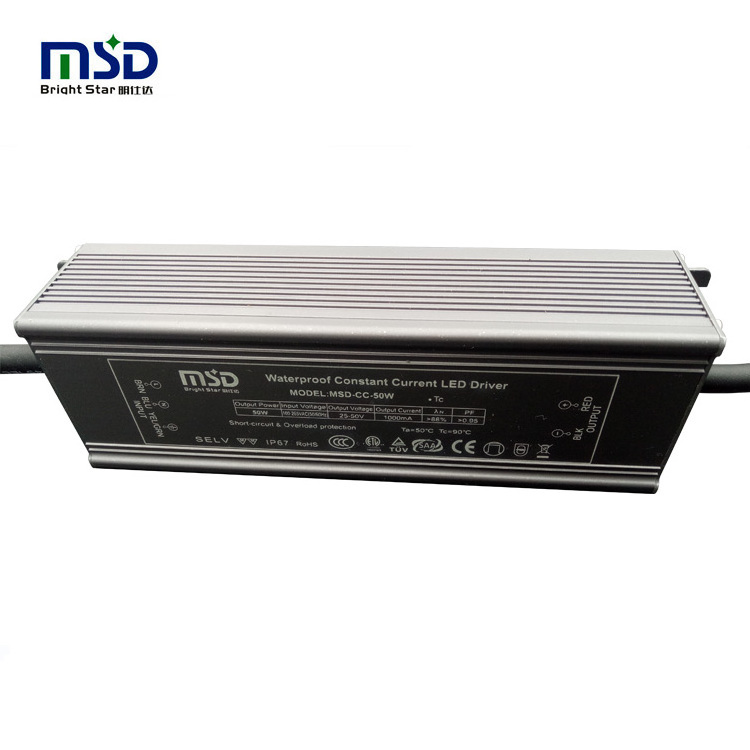 Waterproof Constant Current 50W High PF high quality IP67 No-dimmable Power Supply 1050mA 1500mA 1200mA Street Light Led Driver