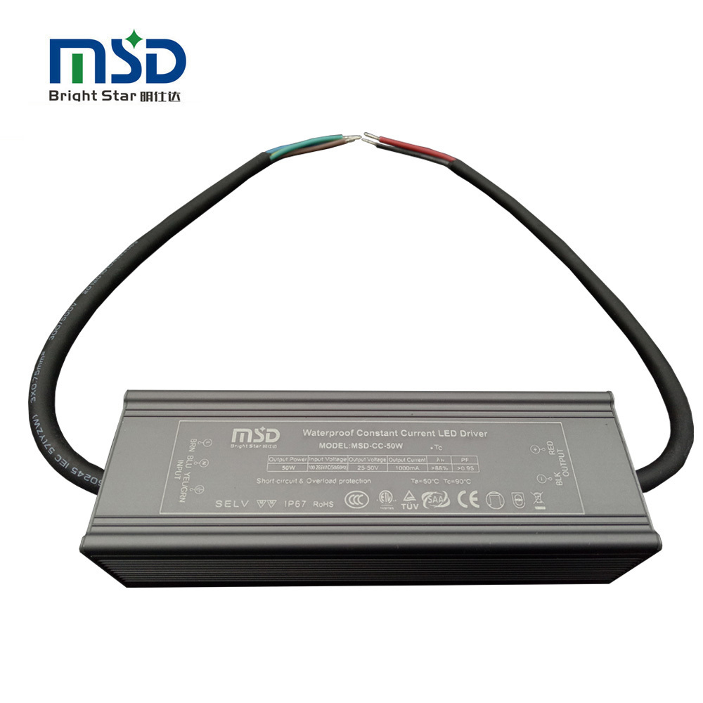 Waterproof Constant Current 50W High PF high quality IP67 No-dimmable Power Supply 1050mA 1500mA 1200mA Street Light Led Driver