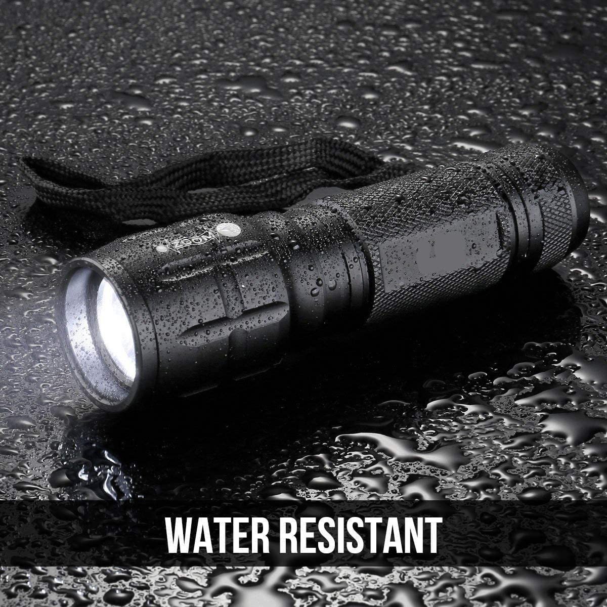 1000 High Lumens Bright Small Flashlight Zoomable Waterproof Adjustable Brightness mini tactical aaa battery flashlights