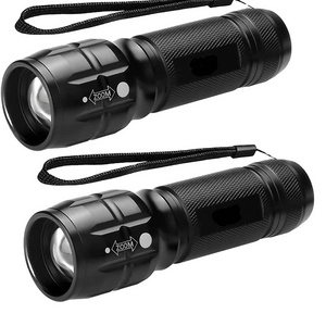 1000 High Lumens, Bright Small Flashlight Zoomable Waterproof Adjustable Brightness LED AAA FlashLight