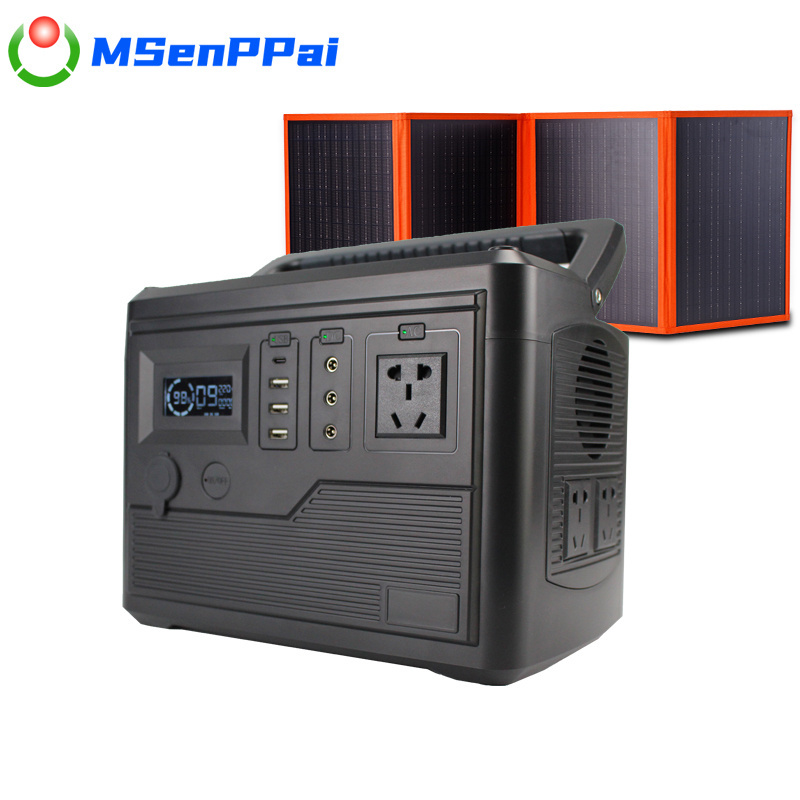 12.8V 52Ah 1000W portable outdoor camping emergency  power station solar panels pack for solar system lifepo4  batteries