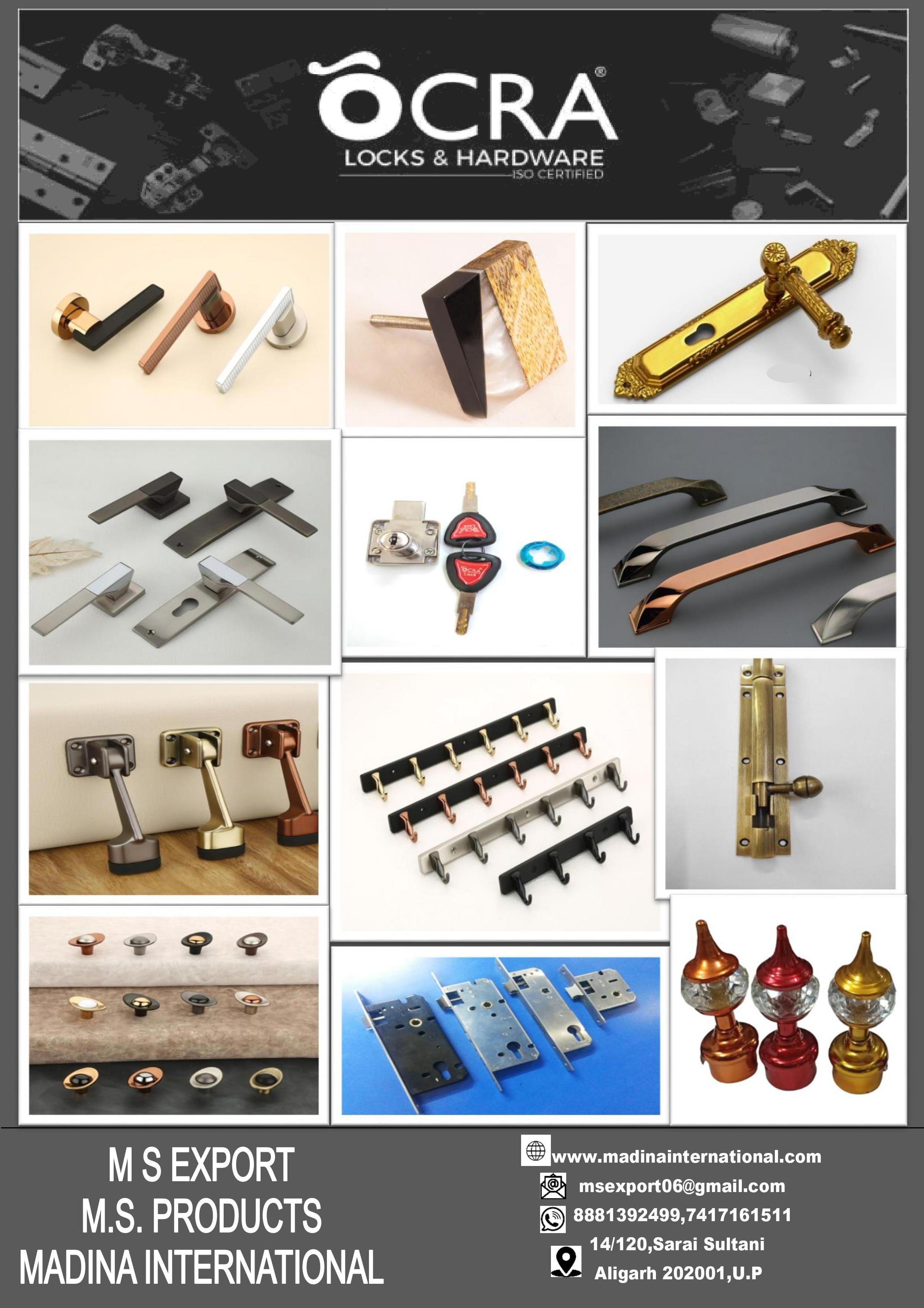 OCRA  Custom Villa Luxury Door Handle European Style Door Mortise Latch Door Locks Handle With Keys Lock Handle