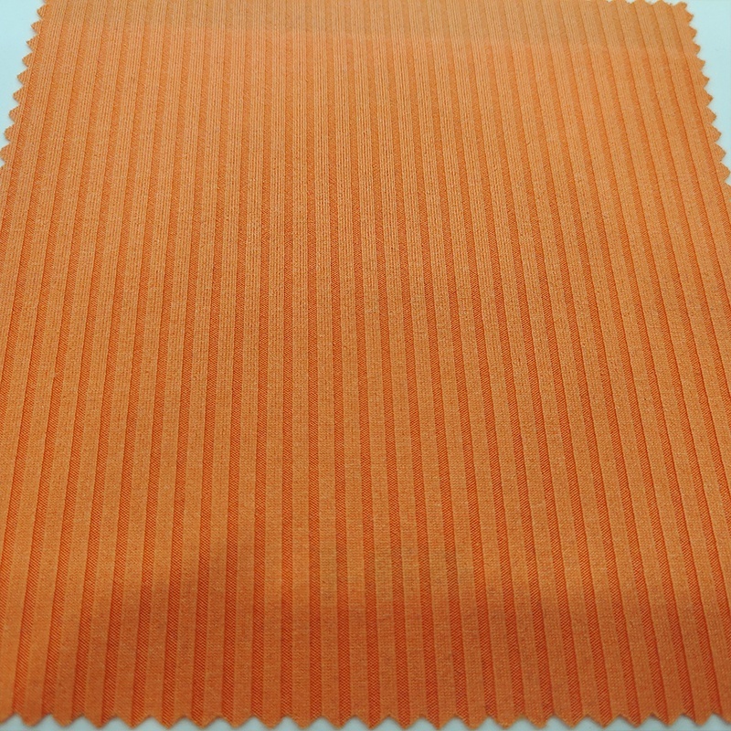 2101 95 Polyester 5 Elastane Spandex Knitted 5*3 Rib  Stretch Fabric For Collar