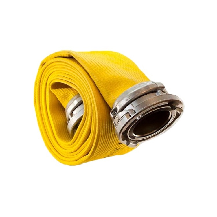 Red PVC/TPU Rubber Lay-Flat Fire Hose with coupling/connector for Firefighting Equipment & Accessories