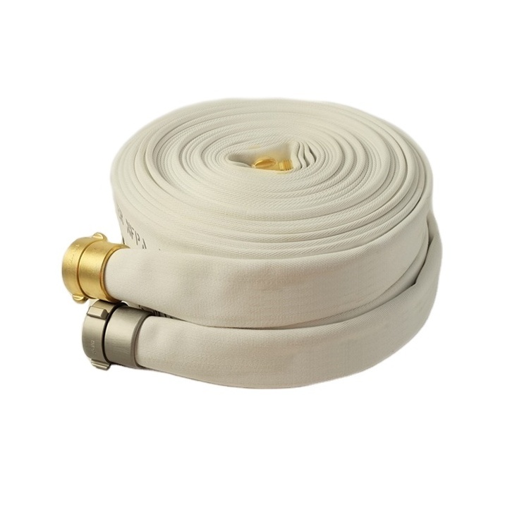 16Bar high pressure white fire hose pipe polyester canvas PVC hose 80mm thicken tube