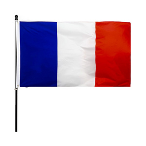 promotional Flags Banners Blue White Red Stripes Flag Customized banderas para sublimar Polyester French Flags