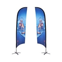 Feather Flag Outdoor Worship Flag Custom Advertising Outdoor Beach Flags for Promotion