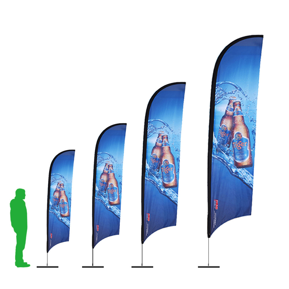 Feather Flag Outdoor Worship Flag Custom Advertising Outdoor Beach Flags for Promotion