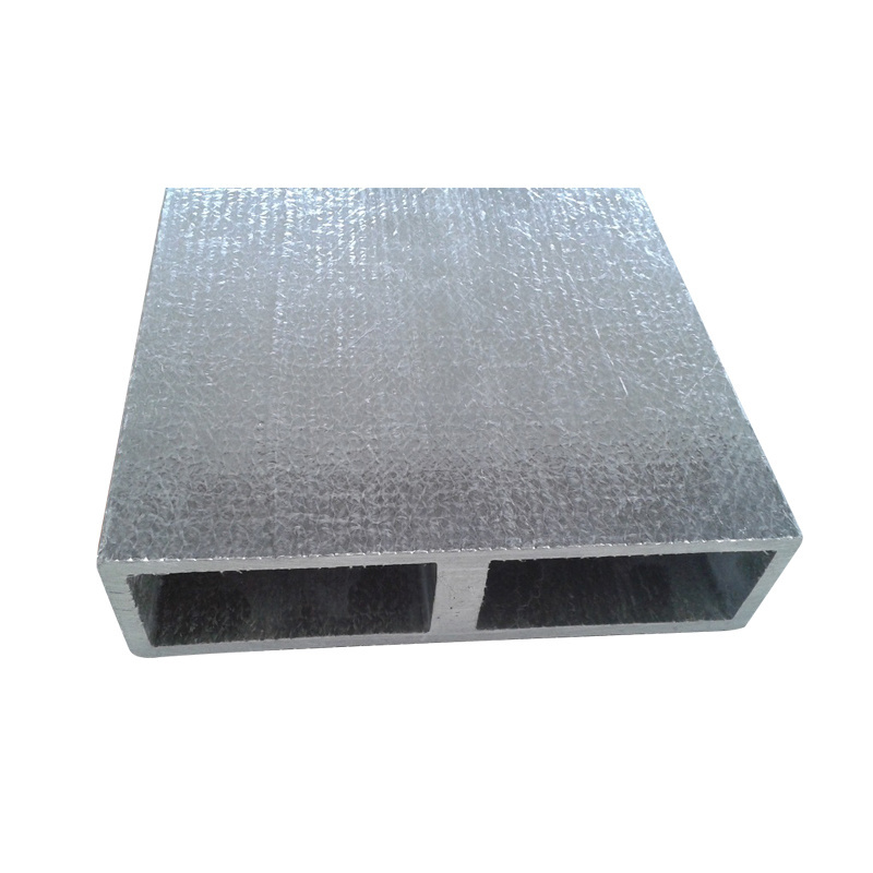 Fiberglass Rectangular Tube Pultruded FRP Box Section Hollow Tube Plastic Square Pipe