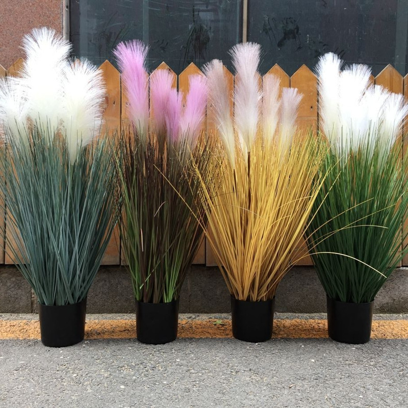 R092 Home Garden Decorative Plants Artificial Onion Grass Artificial Plants Onion Grass Potted