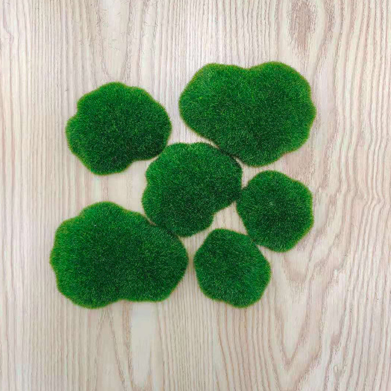 E288 Decorative Moss Artificial Cushion Moss Natural Fresh Green Moss for Craft Arts Floral Project Wall Decor