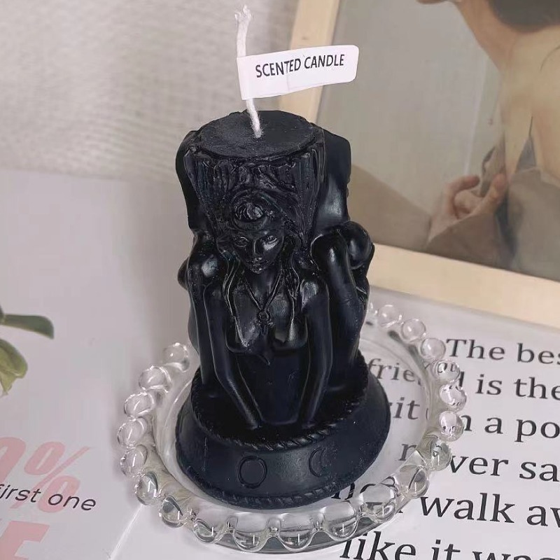 C159 Hot Selling  Goddess Candle Flame Candle Cross-border For Home Decor Aromatherapy Meditation Candle