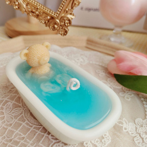 C027 Handmade Soy Wax Fragrance Candle Romantic Atmosphere Relaxing Bath Tub Scented Candle For Bedroom Decoration Birthday Gift