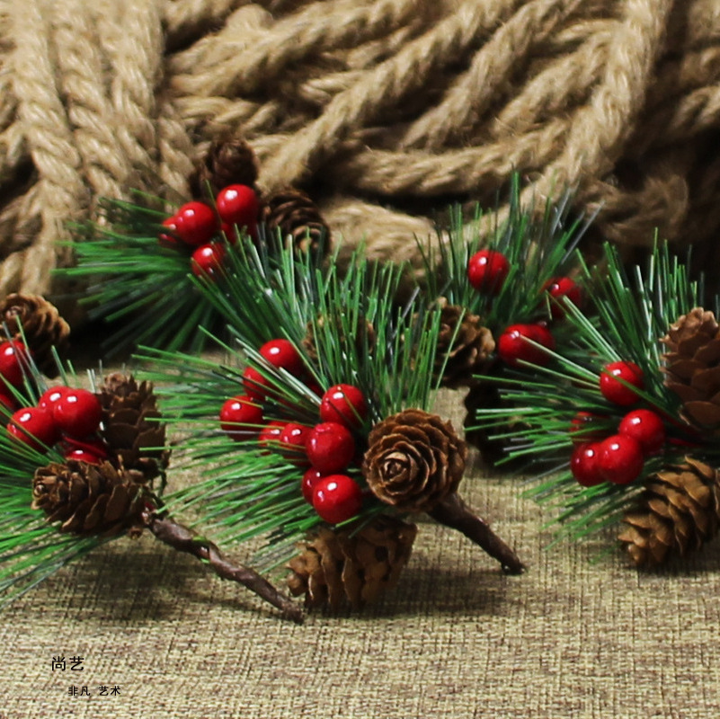 R300 Christmas Tree Decoration Artificial Pine Needle For Christmas Crafts Supplies