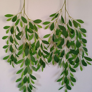 E286 Artificial Hanging Azalea Leaves Gingko Leaves Wall Hanging Green Plant Ivy Leaf Home Wedding Decoration Plant