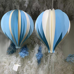 I158 Hot Air Balloon Lift Off Decoration Paper Props Roof Landscaping Wedding Event Decor