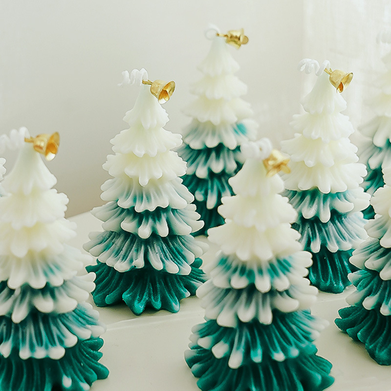 G048 Hot Sale Fragrance Scented Christmas tree candle for Christmas New Year Decoration