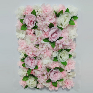 N045 Wedding Supplies MSH Top Seller Wedding Decoration Artificial Flowers White Pink Purple Flower Walls For Wedding